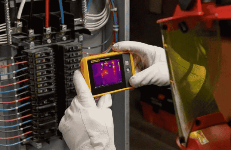 CAMERA-TERMOGRAFICA-DE-BOLSO-FLUKE-PTi120-EM-USO